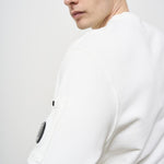 Felpa uomo bianca girocollo SS098AG 103 CP COMPANY 