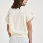 T-shirt donna in felpa panna 211B20069 001 RALPH LAUREN 