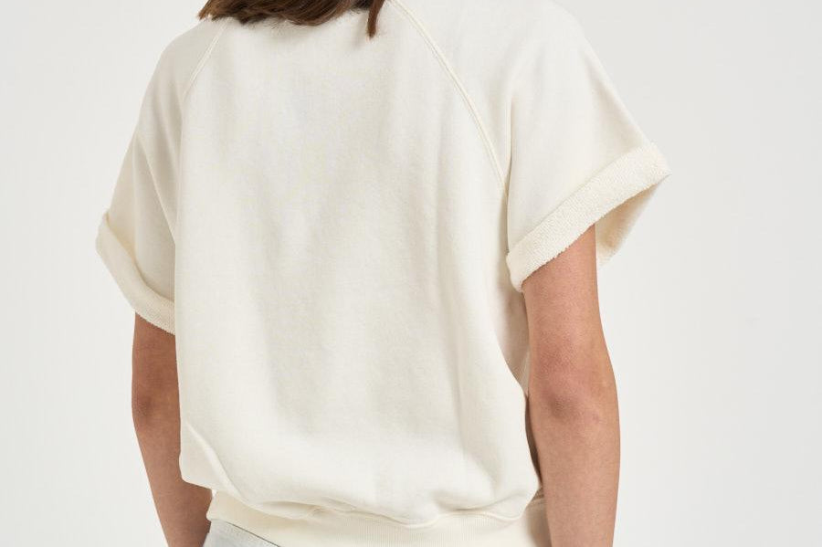 T-shirt donna in felpa panna 211B20069 001 RALPH LAUREN 