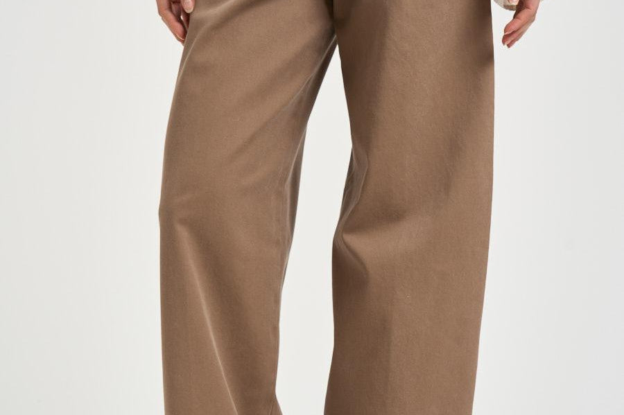 Pantalone donna dritto tortora NAN24 TORTORA NINE IN THE MORNING 