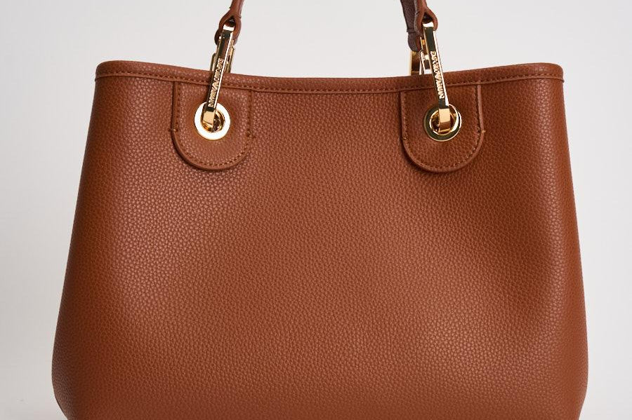 Borsa a mano donna in pelle marrone EW000361 AF12036M6030 EMPORIO ARMANI 