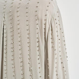 Camicia donna con strass grigia 106238A31F CAITLINI18 PINKO 