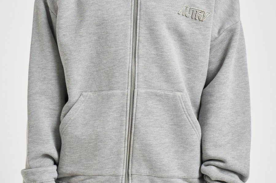 Felpa uomo cappuccio grigia HIPX 032D AUTRY 