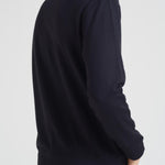 Felpa uomo girocollo blu con stampa logo 8N1MR6 1JRIZF905 EMPORIO ARMANI 