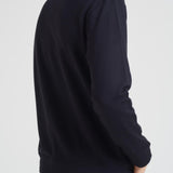 Felpa uomo girocollo blu con stampa logo 8N1MR6 1JRIZF905 EMPORIO ARMANI 