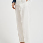Pantalone uomo con pinces bianco MANHA 3005125120 BRIGLIA 