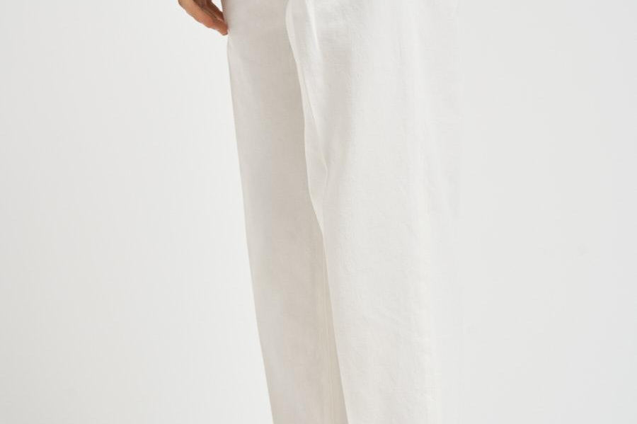 Pantalone uomo con pinces bianco MANHA 3005125120 BRIGLIA 