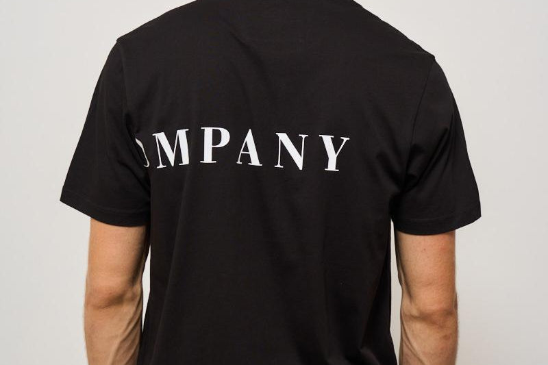 T-shirt uomo girocollo nera TS139A 999 CP COMPANY 
