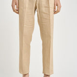 Abito uomo beige in lino MERINI ABS707BEIGE ACCADEMIE TESSILI 
