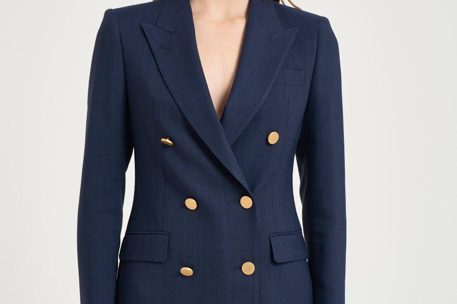 Giacca donna doppiopetto J-Parigi blu navy JPARIGI10BAD 340159EB812 TAGLIATORE 