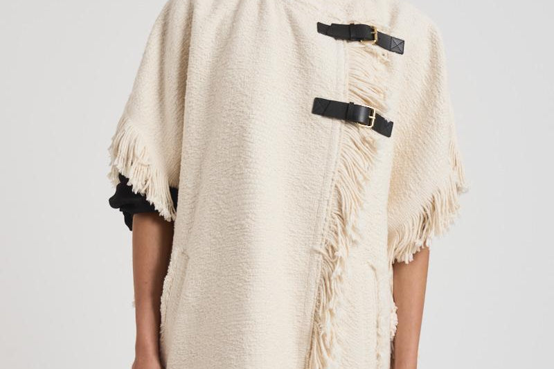 Cappotto donna midi Greya panna MA0449FB C3D04I23EC ISABEL MARANT 