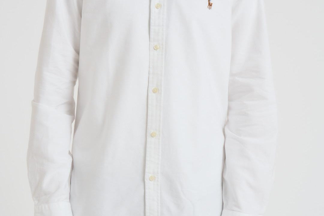 Camicia uomo Oxford bianca 710549084 006 RALPH LAUREN 