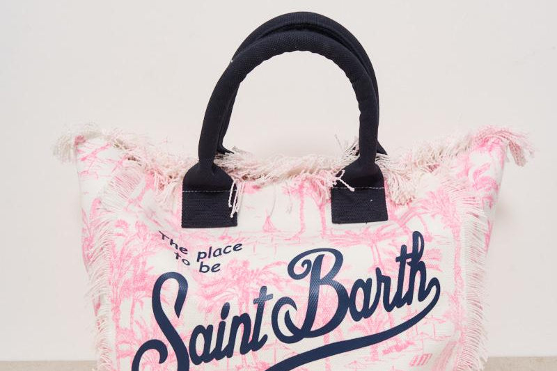 Borsa donna Vanity fantasia palme rosa VANITY 04615H MC2 SAINT BARTH 
