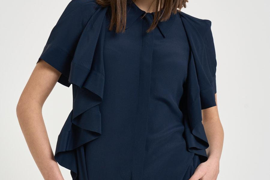 Blusa donna Jamila blu F6ST07 N08 LIVIANA CONTI 