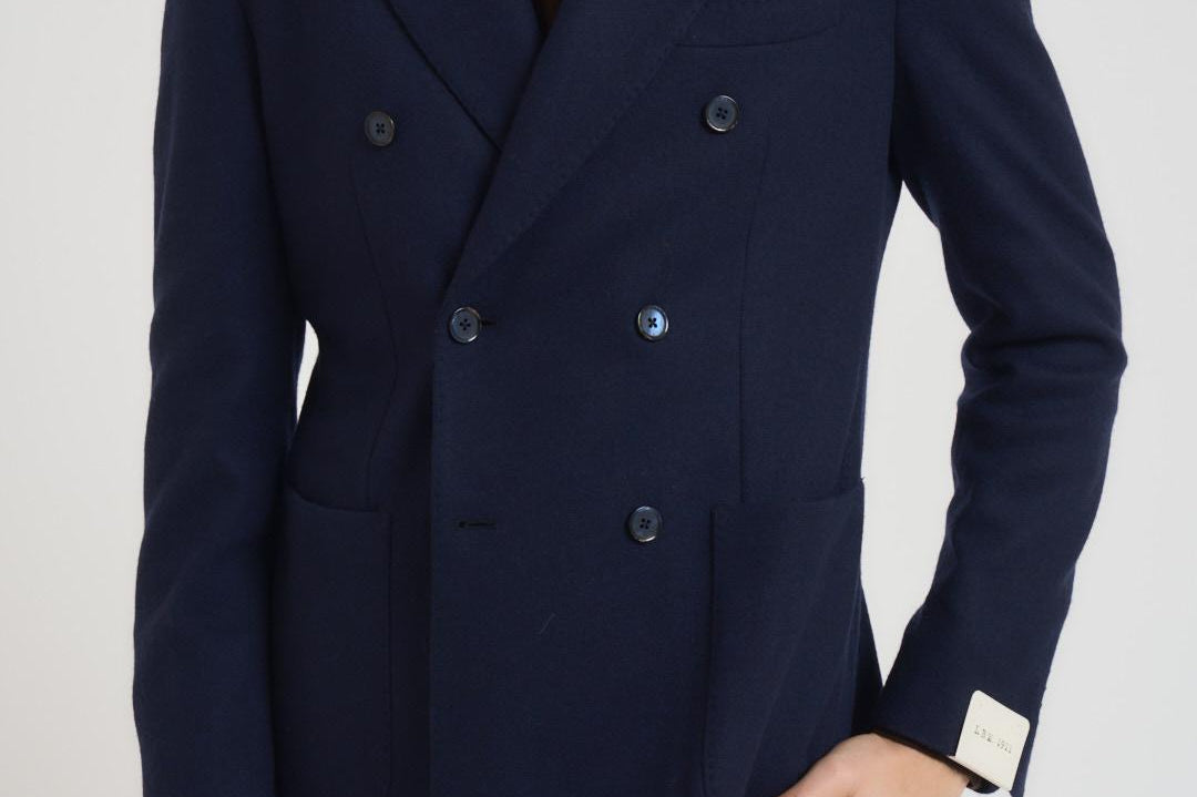 Giacca uomo doppiopetto blu notte 2813 557015 L.B.M. 