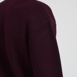 Felpa uomo girocollo bordeaux PO184 WO007WINE DROLE DE MONSIEUR 