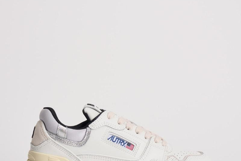 Sneakers donna Clc Low bianca e grigia ROLW MY06 AUTRY 