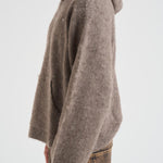 Felpa in maglia uomo tortora MLM100154 NERO17 REPRESENT 