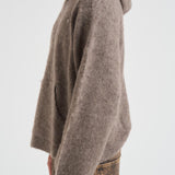 Felpa in maglia uomo tortora MLM100154 NERO17 REPRESENT 