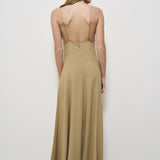 Abito donna satinato Enver beige 13565 DUNE3088 FORTE FORTE 