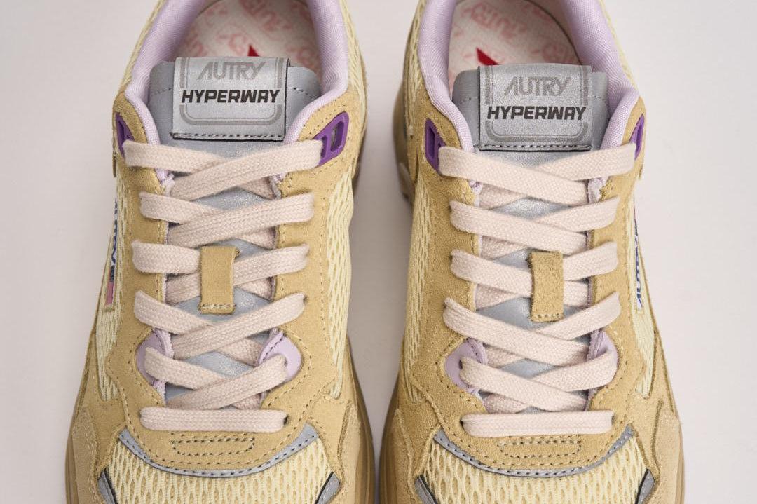 Sneakers donna Hyperway Low gialla HYLW HU01 AUTRY 