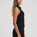 Top a coste scollo a V donna KENZIE BLACK IRO 