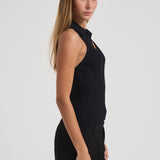 Top a coste scollo a V donna KENZIE BLACK IRO 
