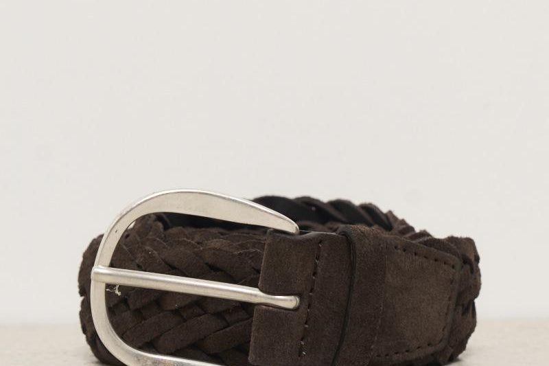 Cintura uomo intrecciata testa di moro U08318 TMORO ORCIANI 