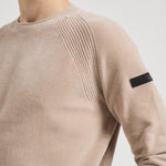 Maglia uomo girocollo in ciniglia beige W25132 32 RRD 