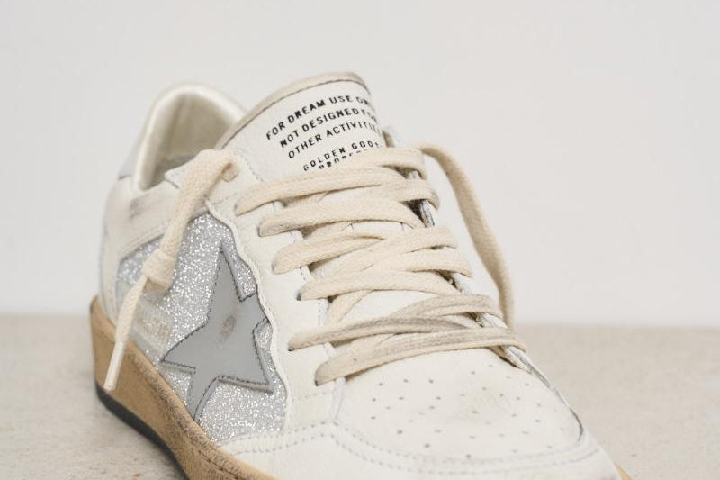 Sneakers donna Ball Star silver GWF00327 F00685610757 GOLDEN GOOSE 