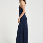 Abito donna con mantella removibile blu 14561 5015 FORTE FORTE 