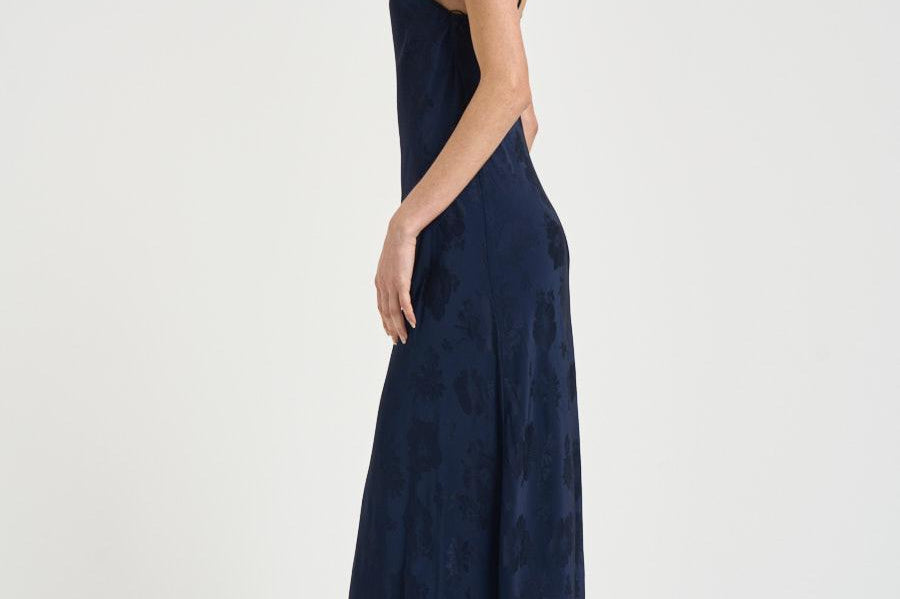 Abito donna con mantella removibile blu 14561 5015 FORTE FORTE 