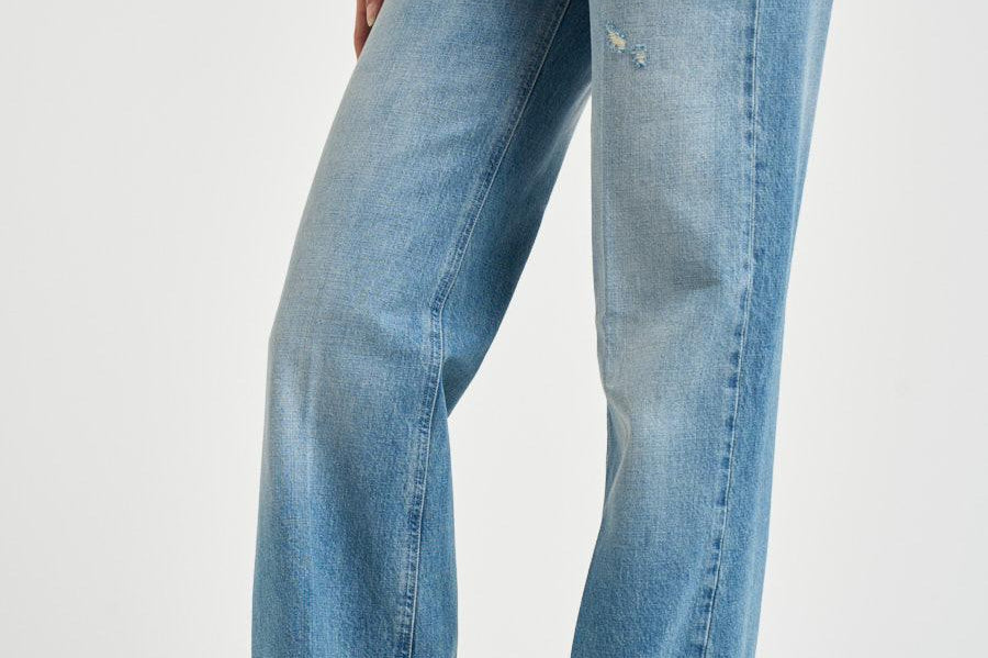 Jeans donna dritto Jacklyn in denim chiaro DP427 DF0283DLV7800 DONDUP 