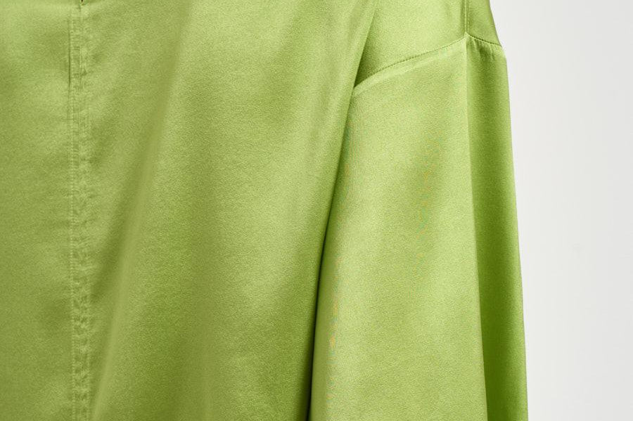 Blusa donna in seta verde brillante 14580 6028 FORTE FORTE 