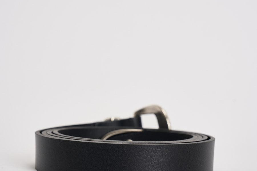 Cintura uomo in pelle nera VZ15 NERO ACCADEMIE TESSILI 