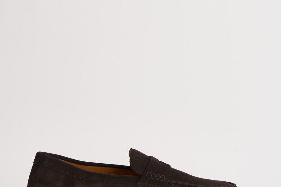 Mocassino uomo in suede marrone scuro 3546 VISONEM23 DOUCAL'S 