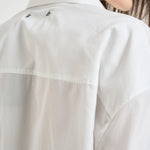 Camicia donna con pieghe bianca GWP02599 P00232310359 GOLDEN GOOSE 