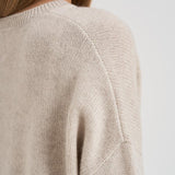 Maglione girocollo donna in cashmere 201726 OYSTER LISA YANG 