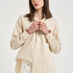 Camicia donna a righe giallo pastello 211910743 505 RALPH LAUREN 