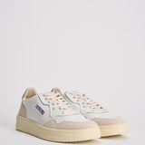 Sneakers uomo Medalist low in suede beige e caramello AULM LS02 AUTRY 