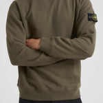 Felpa uomo girocollo verde 6100028 S0A20V0054 STONE ISLAND 