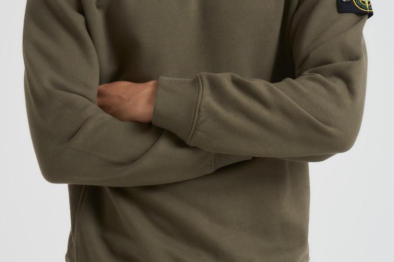 Felpa uomo girocollo verde 6100028 S0A20V0054 STONE ISLAND 