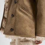 Giubbotto donna Clea beige MA0427FA C3A01E50TA MARANT ETOILE 