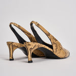 Slingback donna in pelle pitonata 1159843091 JOJOBA3091 ROTATE 