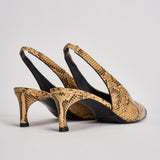 Slingback donna in pelle pitonata 1159843091 JOJOBA3091 ROTATE 