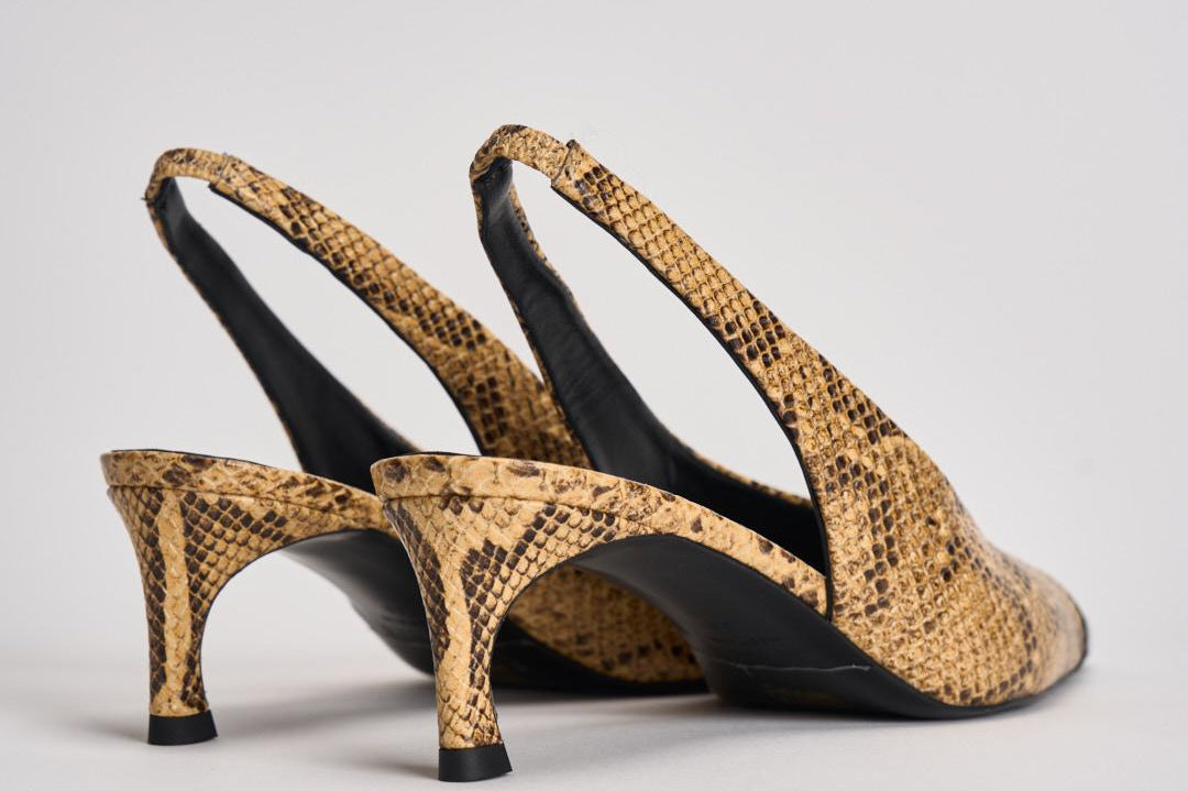 Slingback donna in pelle pitonata 1159843091 JOJOBA3091 ROTATE 