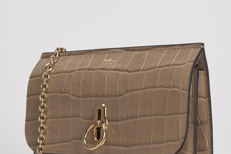 Borsa donna "Amberley" Clutch taupe beige RL8191 641F924 MULBERRY 