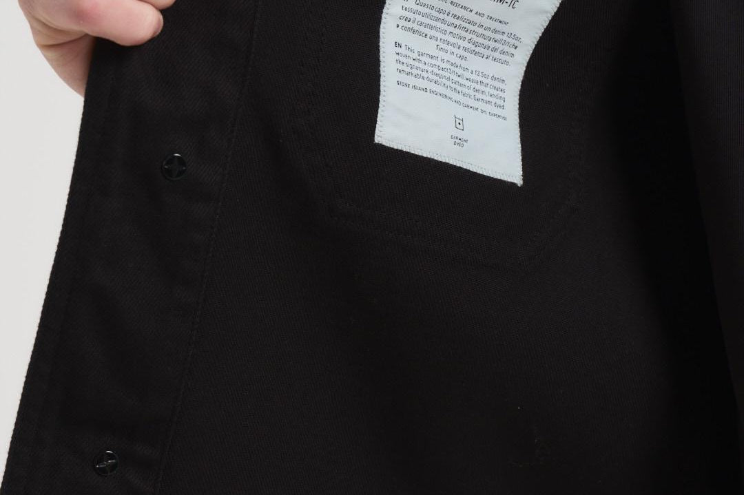 Giacca uomo in stile camicia nera Q100027S00J5 V0029 STONE ISLAND 