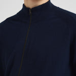 Cardigan uomo con zip blu 5100044 S00B4V0020 STONE ISLAND 