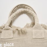 Borsa donna Vanity in lino beige VANITYLINEN 00275H MC2 SAINT BARTH 